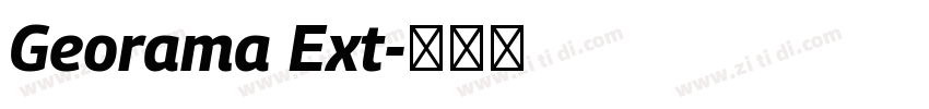 Georama Ext字体转换